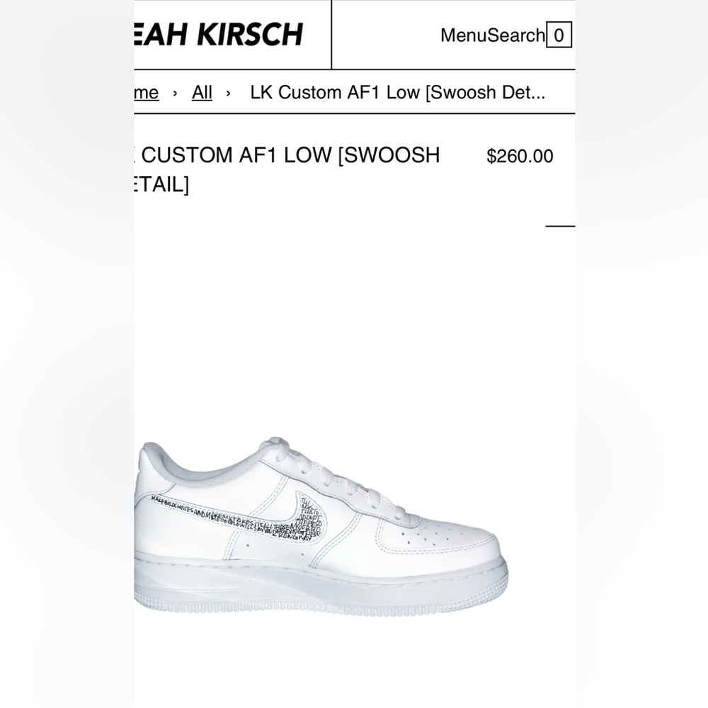 Custom Leah Kirsch NIKE AIR FORCE 1 sneakers